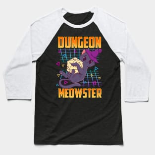 Dungeon Meowster Tabletop Gamer Baseball T-Shirt